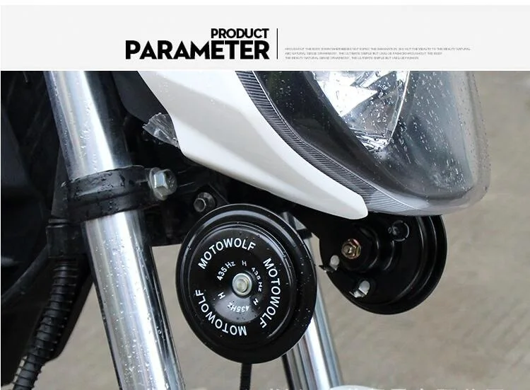 Водонепроницаемый рожковый сигнал для мотоцикла 12 В Электрический круглый