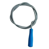 blue plastic grip snake spring pipe rod sink drain cleaner unblocker 63