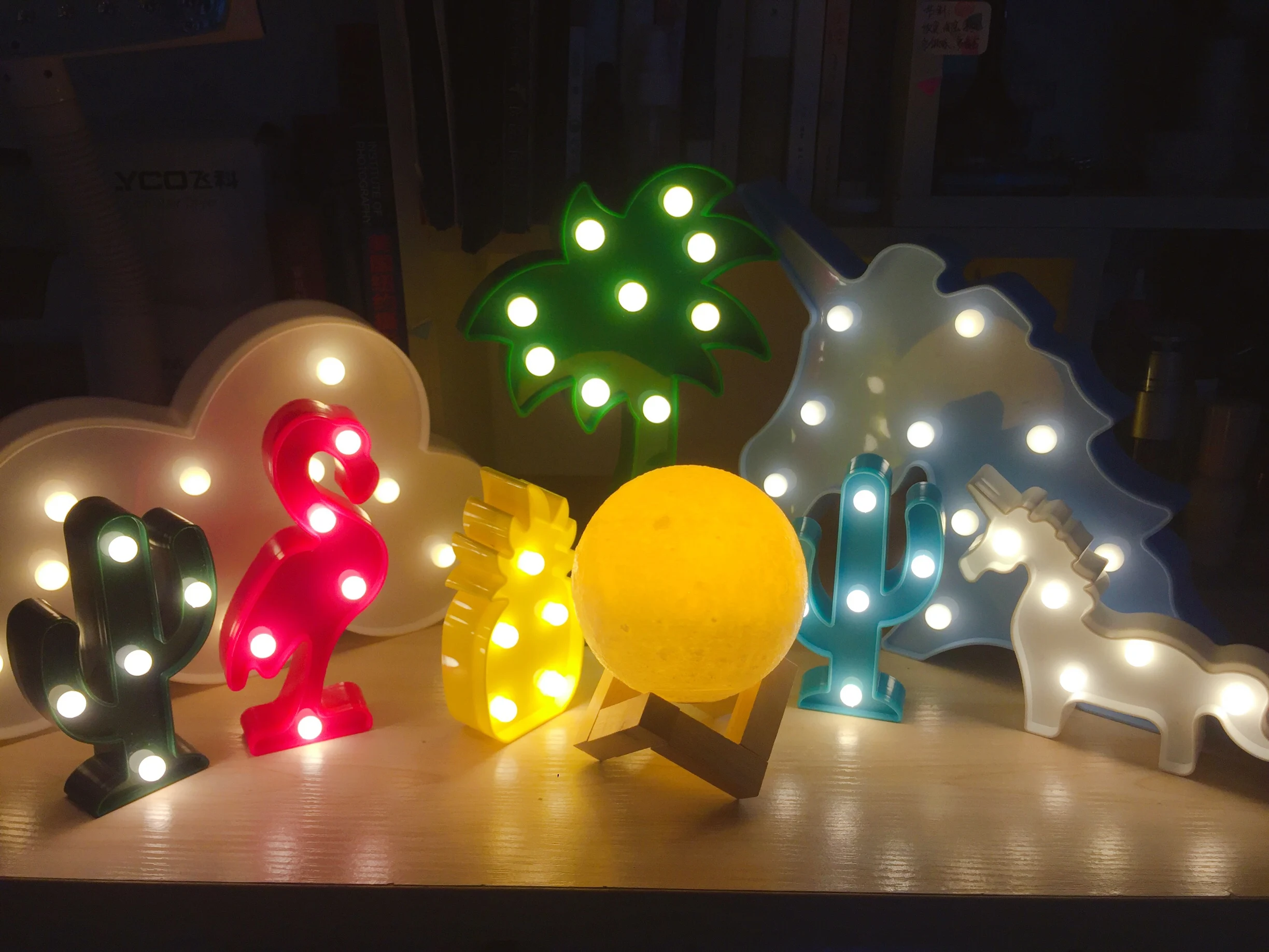 Светодиодная настольная 3d лампа в романтическом стиле праздничное освещение