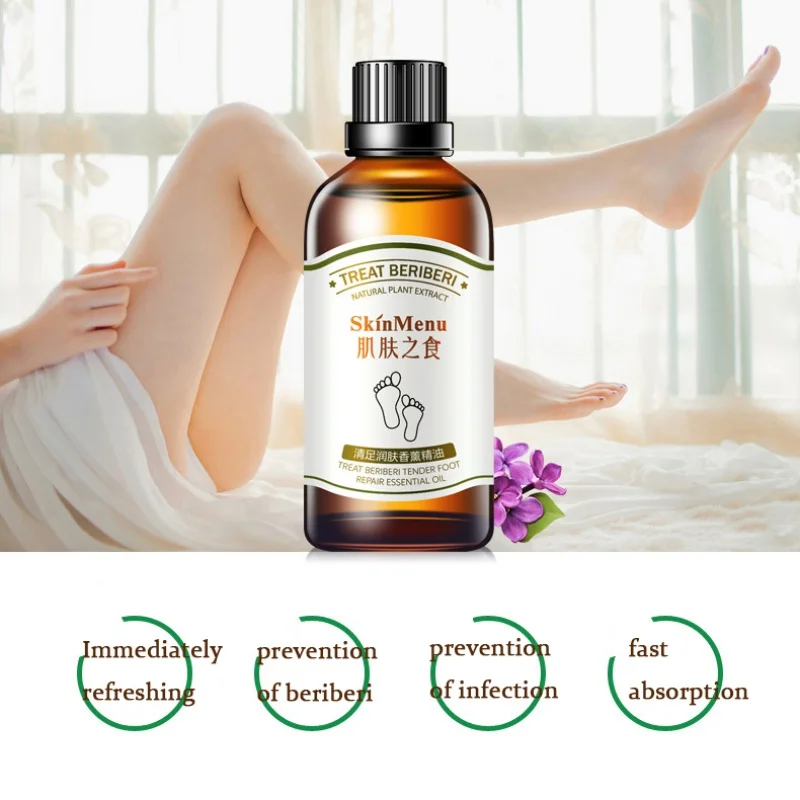 

30ML Anti-Crack Feet Essential Oil Anti-Drying Long Lasting Foot Care Oil Moisturizing Nourishing Remove Foot Fungus Itching Oil