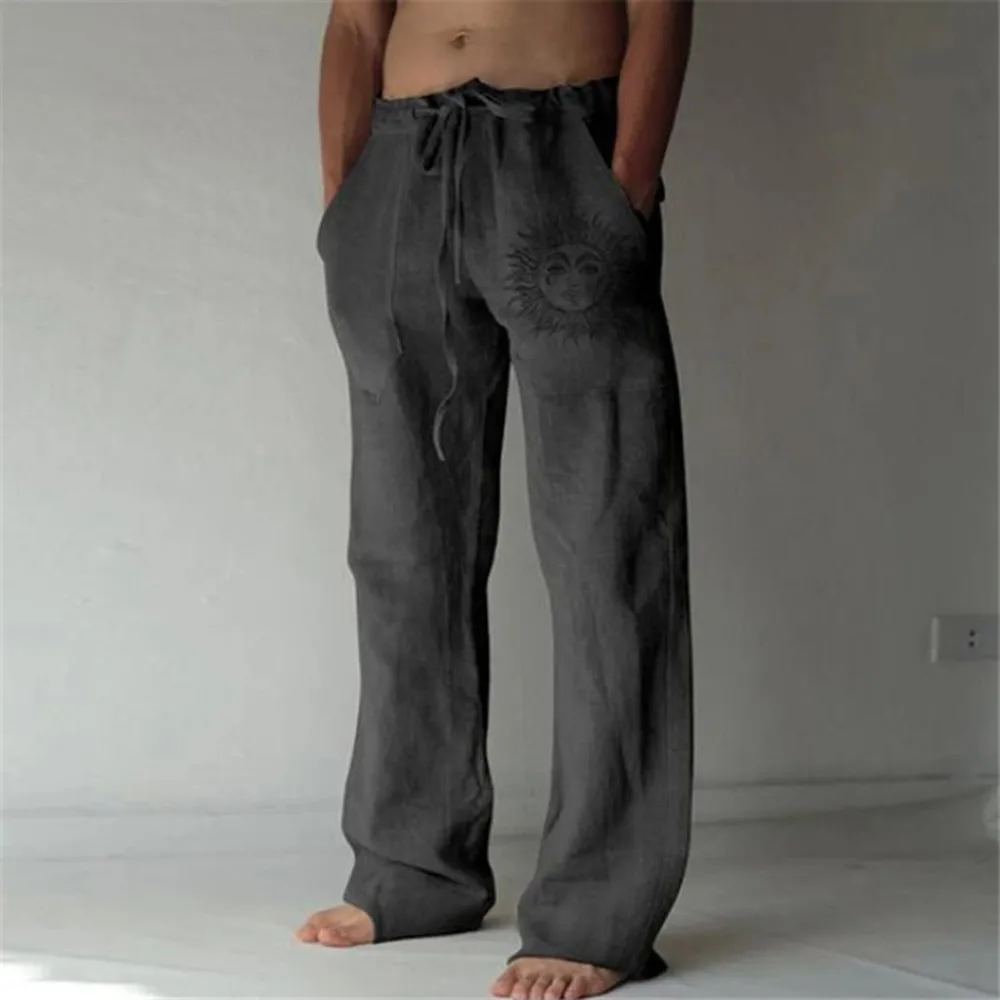 

Baggy Pants Beach Casual Cotton Blends Holiday Jogging L~3XL Plus Size
