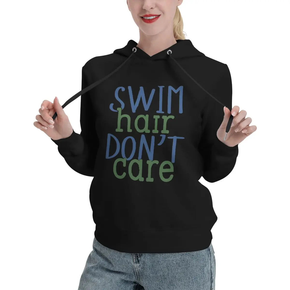 Модный женский свитер для плавания пуловер с капюшоном и | Женская одежда