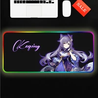 promotion genshin impact keqing gaming mouse pad laptop pc mause pad desk mat for big gaming rgbmouse mat for overwatchcs go