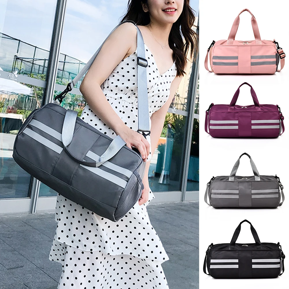 Aisputent женские сумки блестящие для фитнеса дорожные сухие влажные Tas багажа сумка