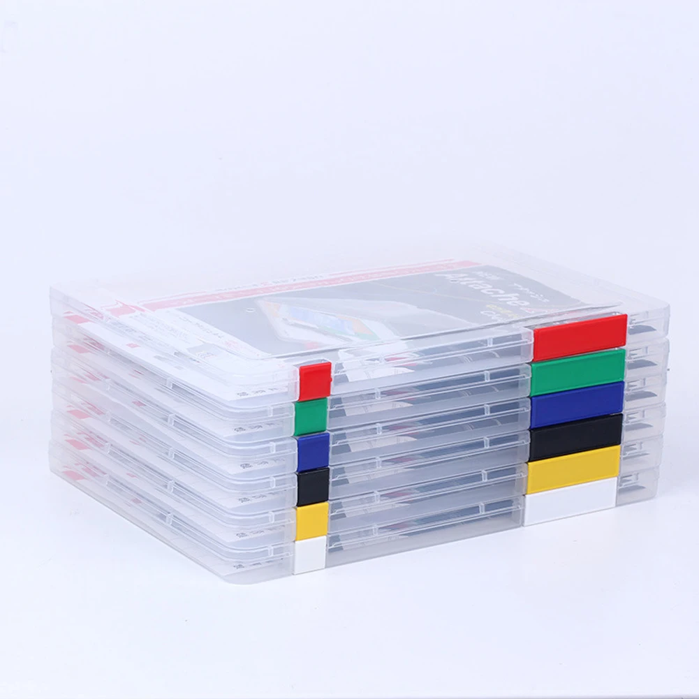 

Storage Box School/Office Supplies Tranparent Cases Durable Plastic Document Box A4 Clear File Paper Organizers