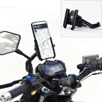 aluminium usb charger motorcycle bike bicycle handlebar rearview mirror phone holder for 4 6 5 inch cell phone gps support mount