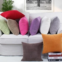 free shipping corduroy large corn kernels fabric cushion cover 4050606570cm solid throw pillow case home decor ht npcjc a