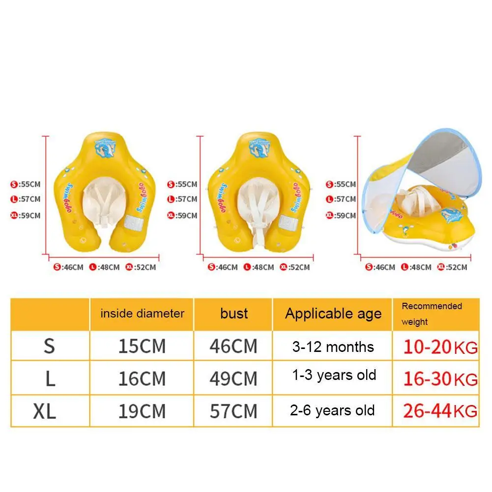 

Baby Swimming Float Inflatable Swimming Ring Summer Children's Swimming Circle Inflatable Bathing Ring Swim Pool Accessories