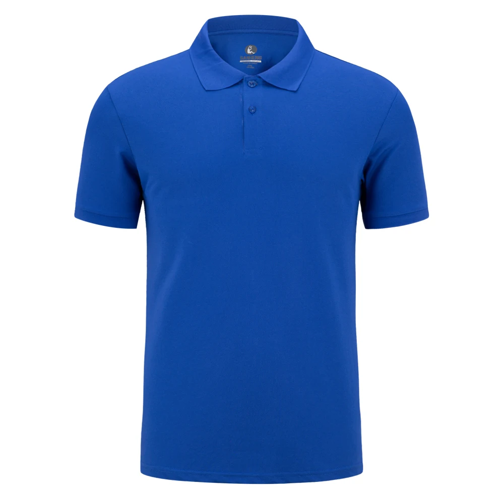 Мужская деловая рубашка поло SANHENG повседневная Однотонная с коротким рукавом