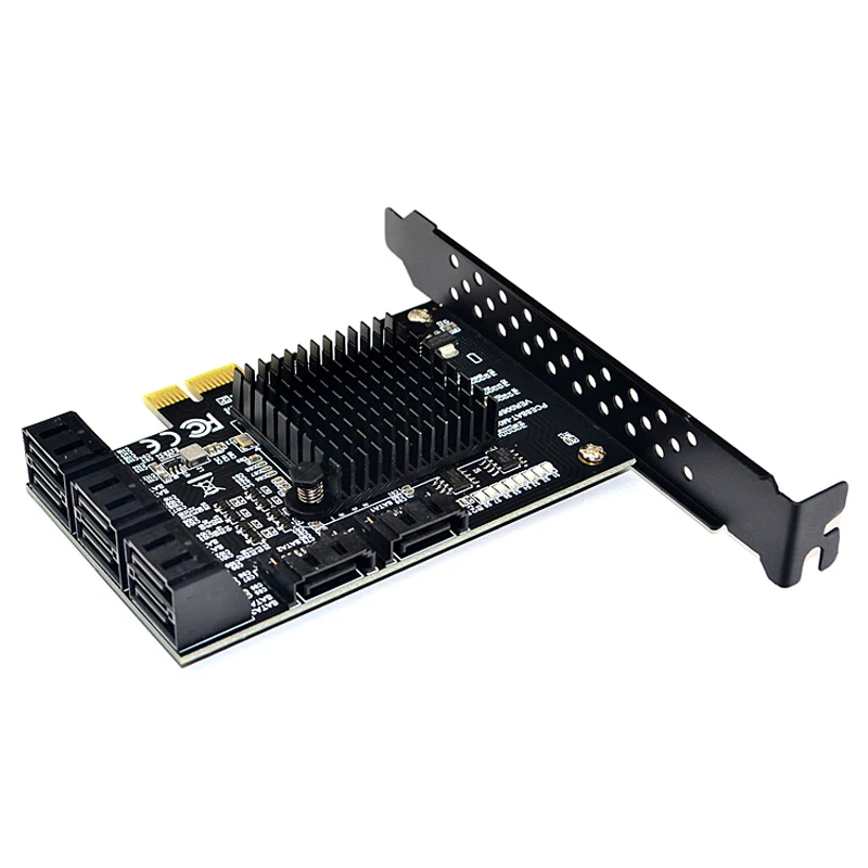 Плата расширения Moligh Doll Pci-E к Sata 3 0 8 портов 6 ГБ для Ssd HDD Ipfs карта майнинга жесткий