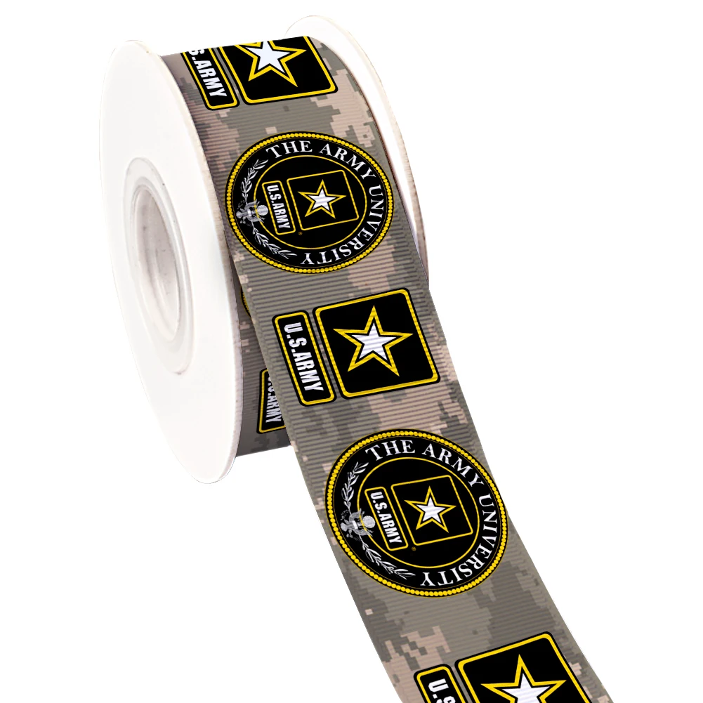 Символическая эмблема армии печатная корсажная лента/Атлас для упаковки