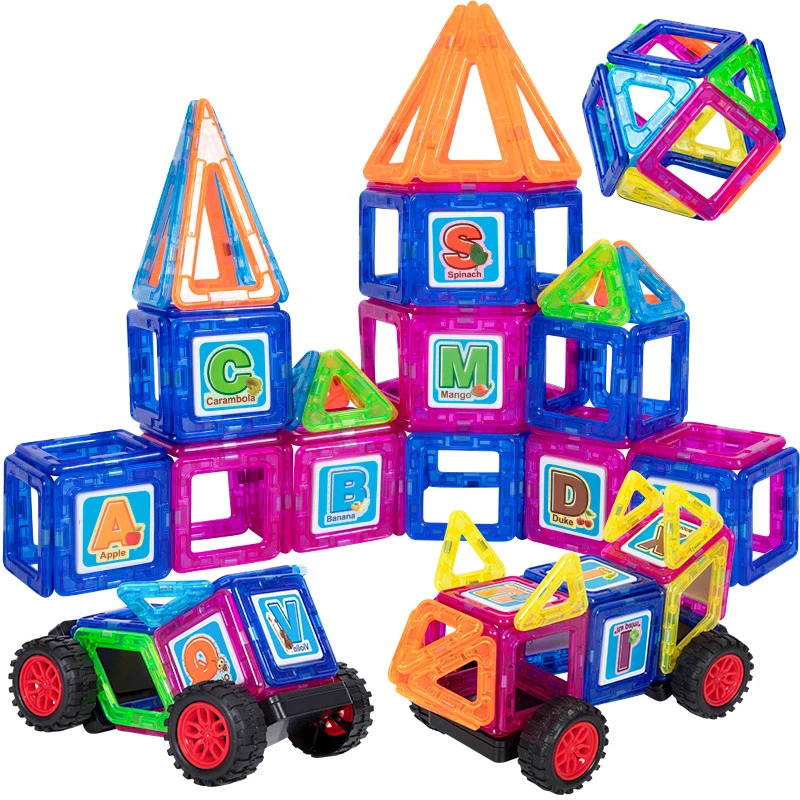 Магнитный конструктор мини-размера игрушка Строительный набор магниты для детей