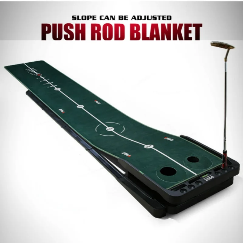 Indoor Golf Putter Trainer Training Mat Adjustable Slope | Спорт и развлечения