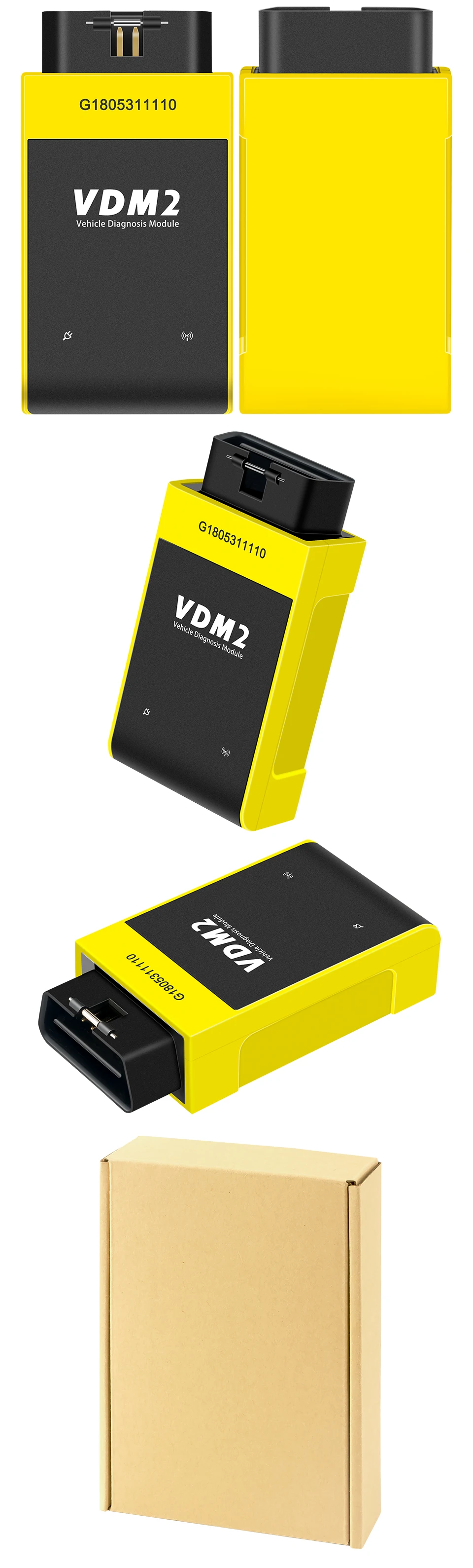 UCANDAS VDM2 полная система V5.2 Bluetooth/Wifi OBD2 VDM II для Android VDM 2 OBDII сканер кода обновление бесплатно