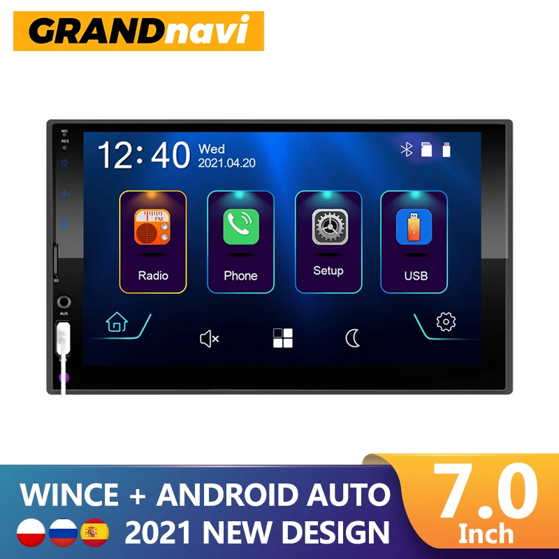 

Автомагнитола GRAND на Android, MP5-плеер с 7-дюймовым IPS экраном, Bluetooth, MirrorLink, для Toyota, Nissan, VW, типоразмер 2 Din