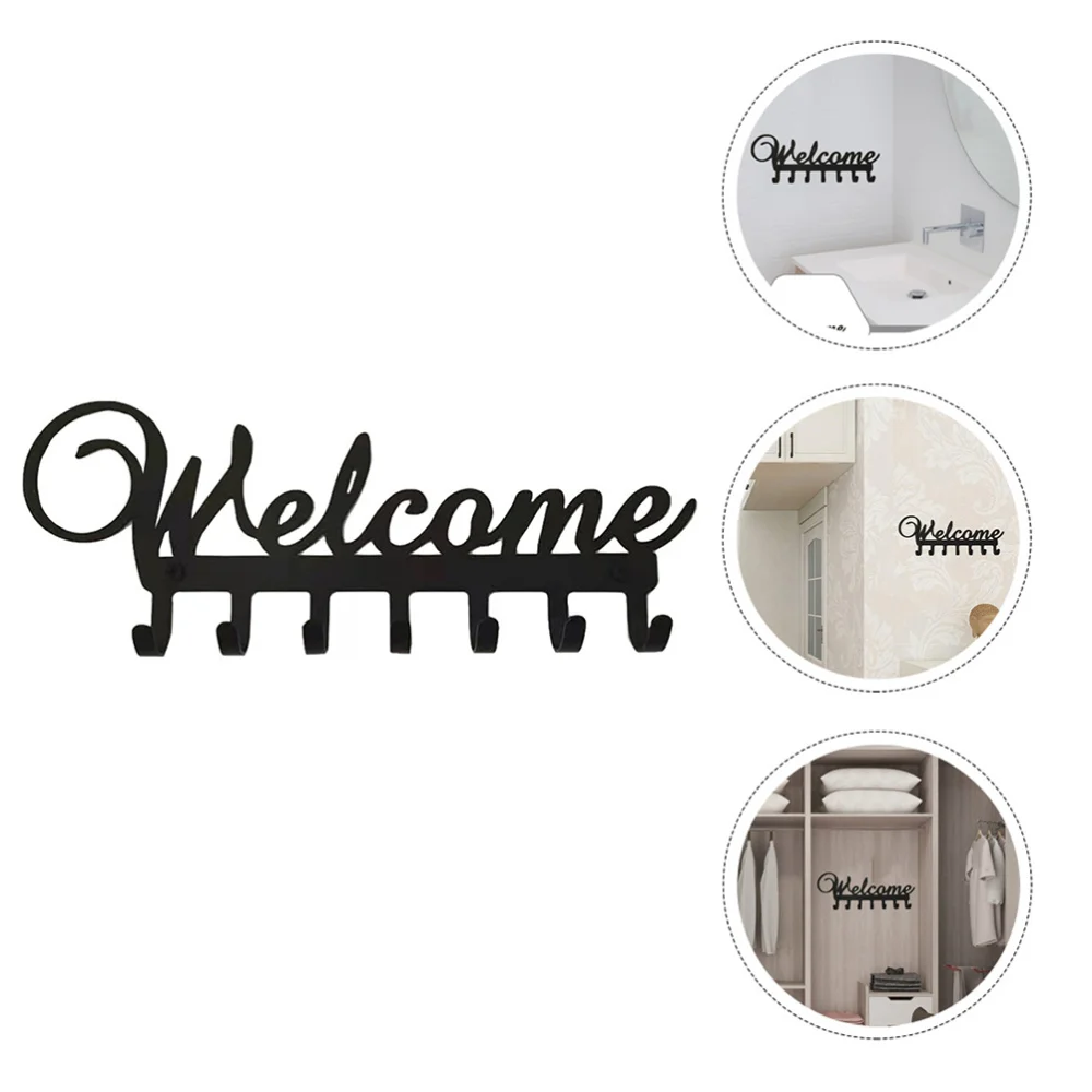 

1pc Home Living Room Kitchen Entrance Wall Hooks Rack with 7 Hanging Hooks