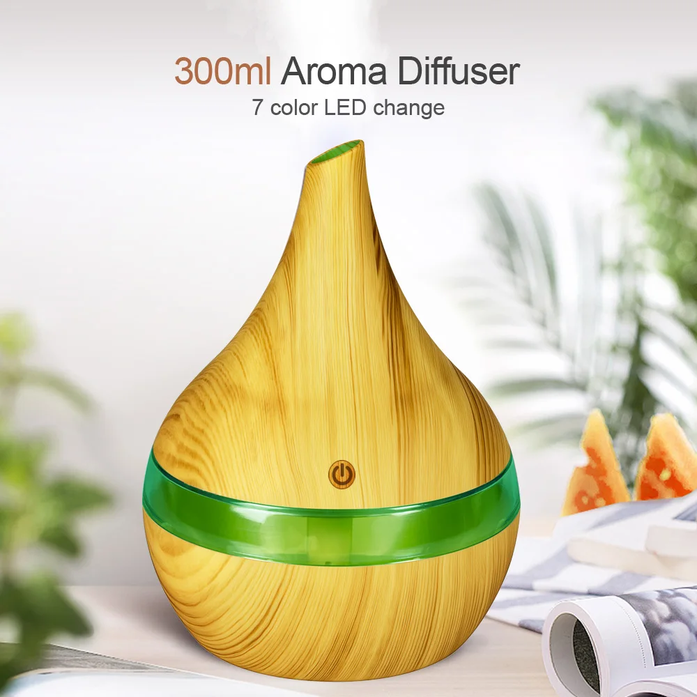 USB Электрический Арома 300 мл воздушный диффузор светлое дерево ультразвуковой