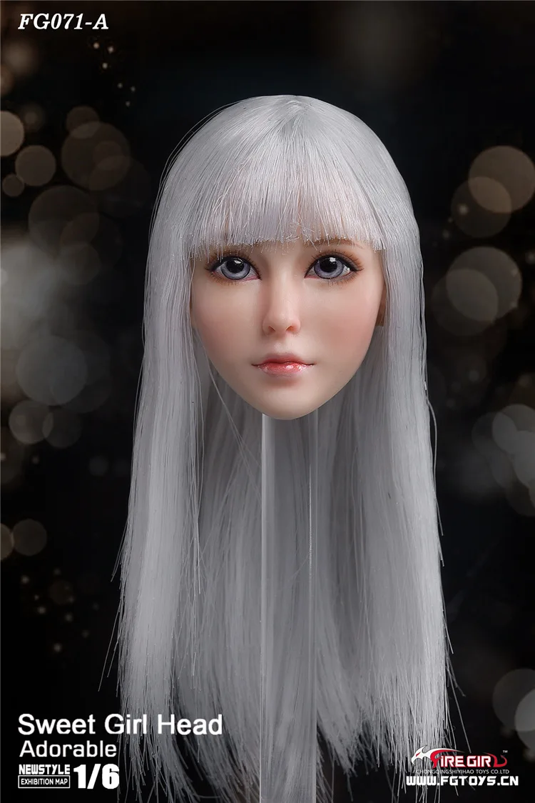 FG071A 1/6 Азиатский красивый женский фигурный аксессуар FG071 подростковый сладкий девочка голова Лепка жажда для 12 ''Phicen фигурка - Color: FG071A