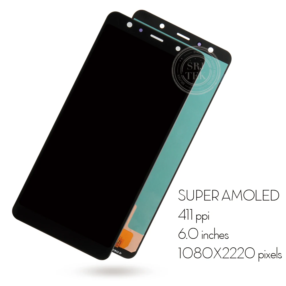 Оригинальный 6 &quotSUPER AMOLED для SAMSUNG GALAXY A7 2018 ЖК A750 A750F SM дисплей сенсорный экран