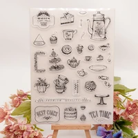 best cakes clear stamp transparent silicone seal for diy scrapbooking card making photo album decoration crafts gift
