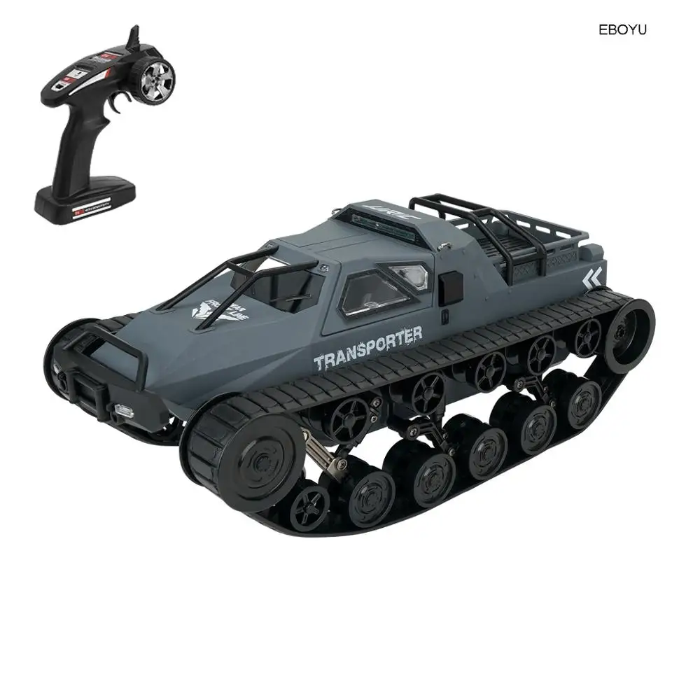JJRC Q79 RC Tank Car 1:12 Scale 2.4GHz Remote Control Rechargeable Drift Tank 360° Rotating Vehicle Gifts for Kids