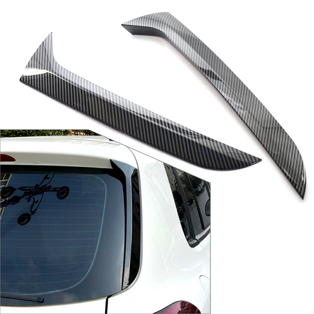 

2pcs Car Rear Window Side Spoiler Canard Splitter Trim ABS For VW Tiguan MK1 2007 2008 2009 2010 2011 2012 2013 2014 2015 2016