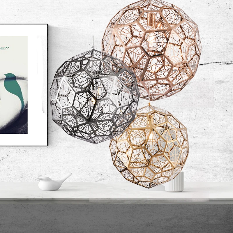 

Modern LOFT LED Pendant Lights Bedroom Living Room Dining Indoor Decoration Lighting Pendant Lamp Round Diamond Bal Bar Hanglamp