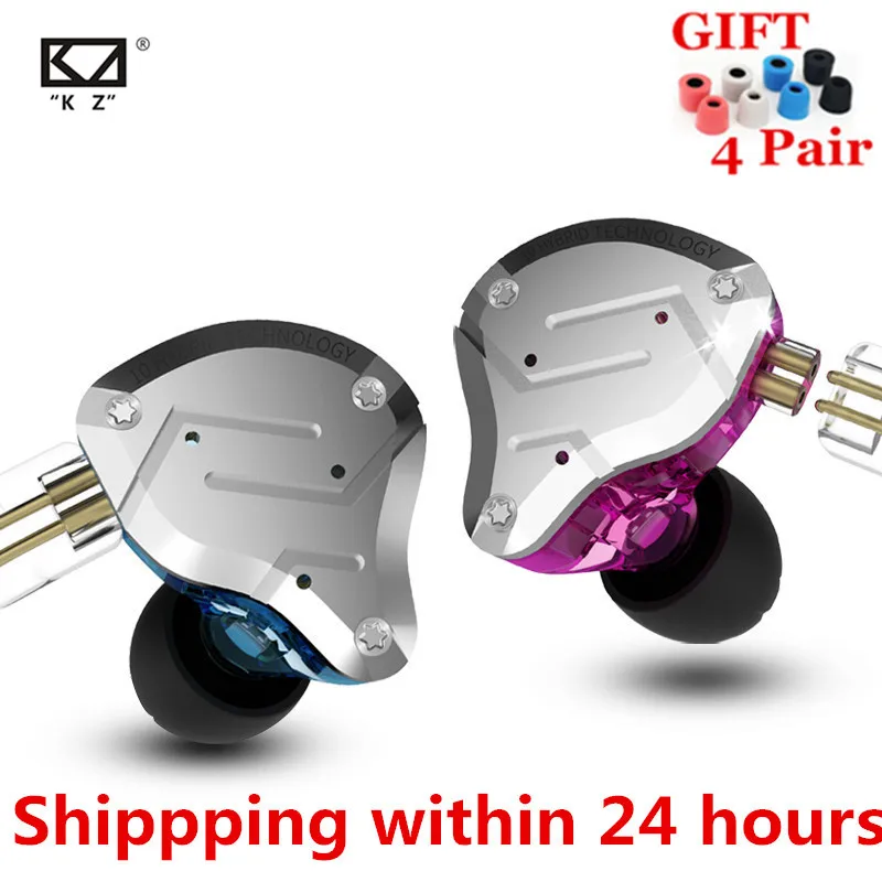 KZ ZS10 PRO 4BA+ 1DD HIFI металлическая гарнитура гибридные наушники-вкладыши спортивные наушники с шумоподавлением KZ ZSN PRO ZST AS16 AS12 AS10 C16