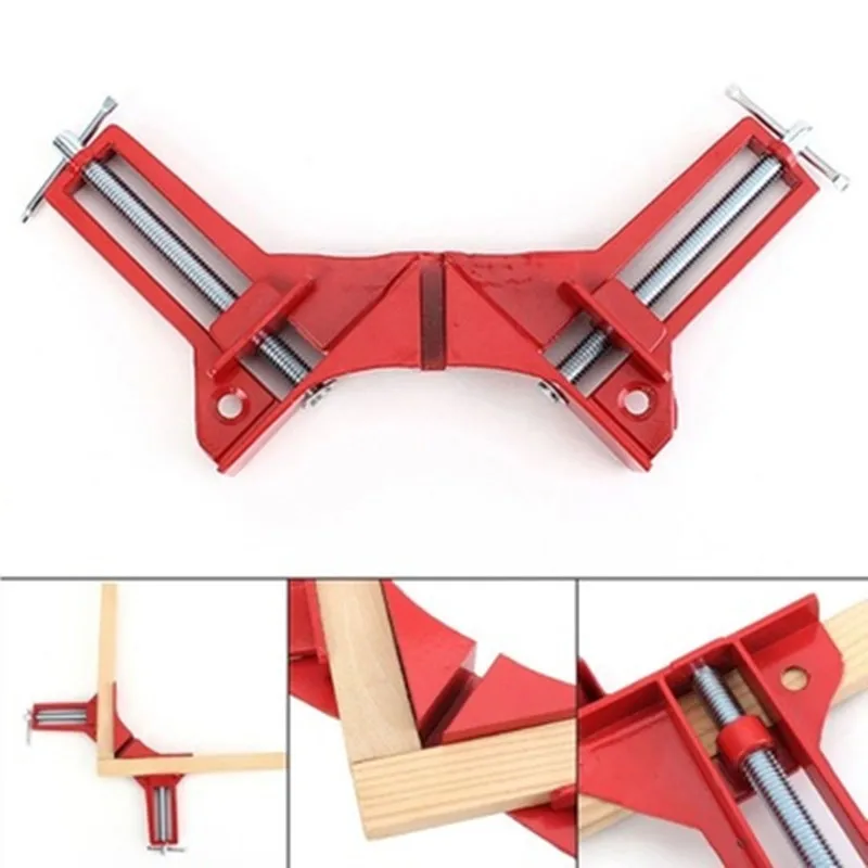 

4 PCS Rugged 90 Degree Right Angle Clamp DIY Corner Clamps Quick Fixed Fishtank Glass Wood Picture Frame Woodwork Right Angle
