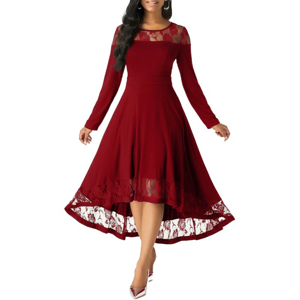 Женское кружевное бальное платье повседневное элегантное облегающее длинное
