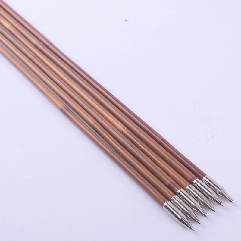 12 шт. блочного лука охота стрельба из 80 см бамбуковые стрелы вал болты + шт 8 мм