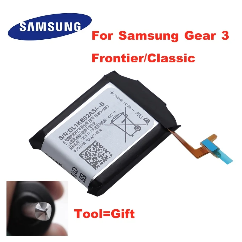 Оригинальный eb br760 батарея EB BR760ABE для Samsung Gear S3 Frontier классические BR760A SM R760 R770 R765 380