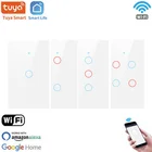 Умный сенсорный выключатель Tuya, 1234 клавиши, без нейтрального провода