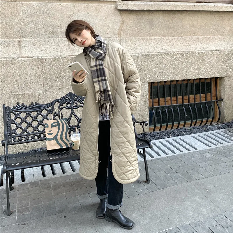 

2021 New Women Parkas Winter Jacket Women Plus Size Hooded Long Parka Mujer Cotton Padded Overcoat Casual oversize Coat Female