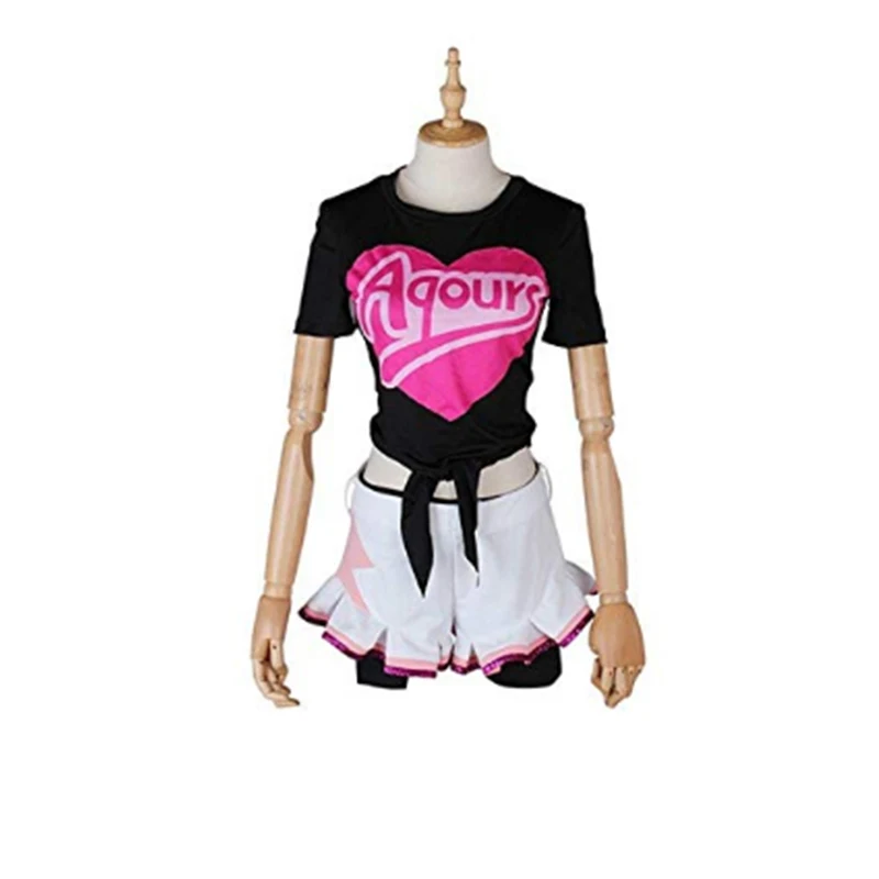 Аниме Love Live Sunshine Косплей костюмы Hanamaru Kunikida Костюм Униформа Хэллоуин