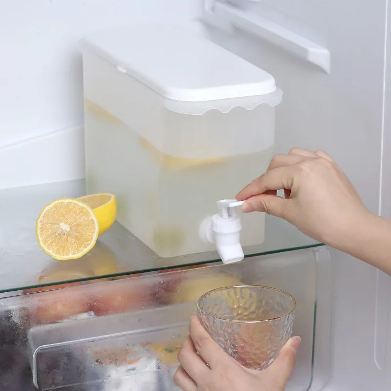 

Jug With Tap Cold Water Container Bottle Tap Dispenser Kettle Lemonade With Tap Dispenser For Beverage For Kitchen Refrigerator