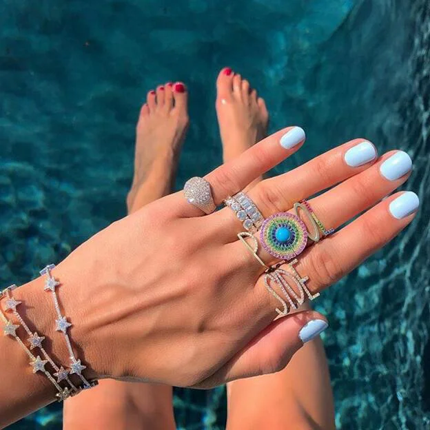 2021 открытое регулируемое инициальное кольцо с буквами нового дизайна Модные