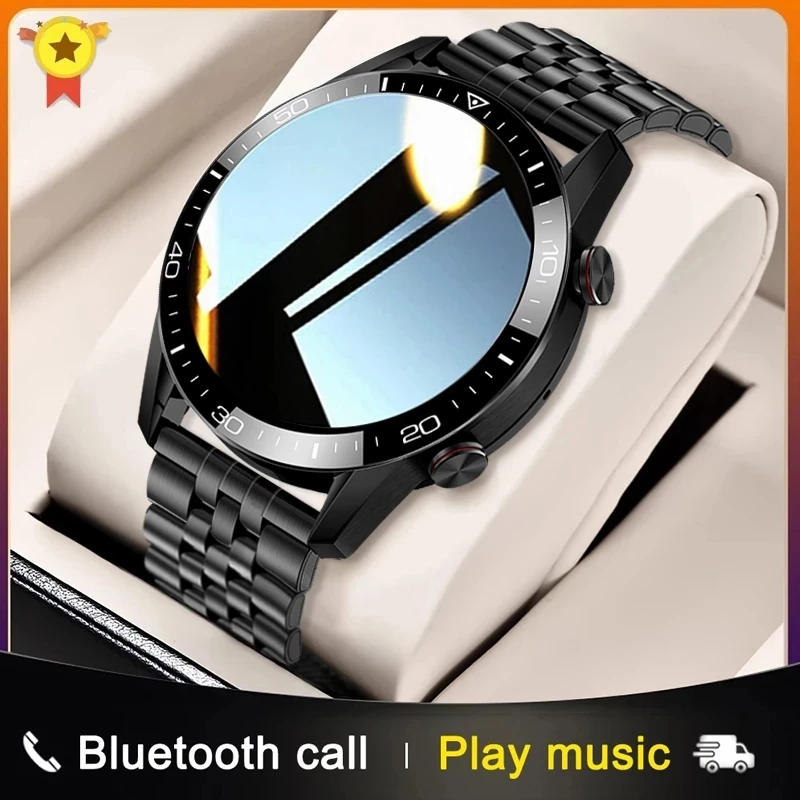 

Новинка 2021, модные умные часы с Bluetooth, мужские спортивные часы с функцией вызова, мониторингом сердечного ритма, музыкальным управлением, ро...