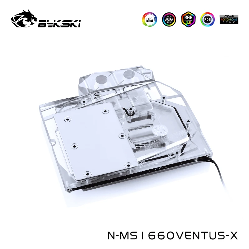 Блок водяного охлаждения Bykski подходит для MSI GTX 1660TI Gaming X кулер видеокарты
