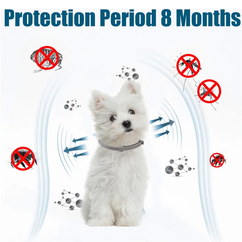 Ошейник для собак и кошек антиблох отпугиватель в итальянском стиле аксессуары