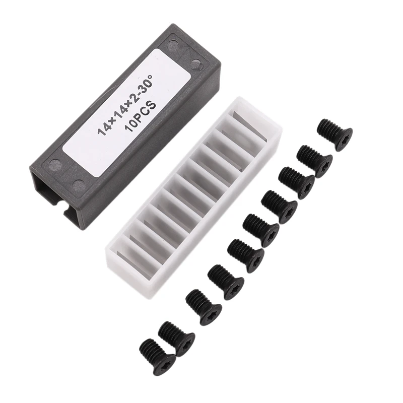 10 шт. 14 мм твердосплавные вставки ножи сменные квадратные прямые x 14x2 с винтами