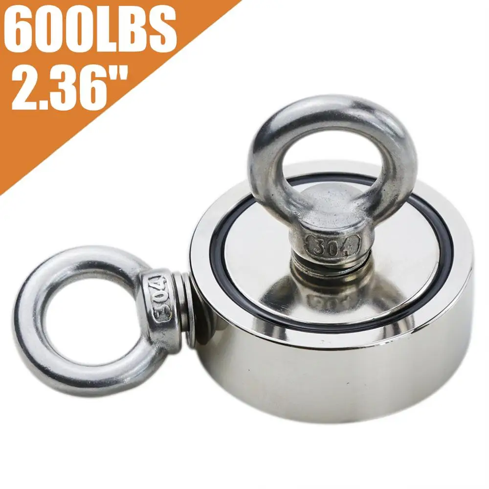 50 шт. рыболовный магнит (двусторонний) тяговая сила редкая земля неодимовый