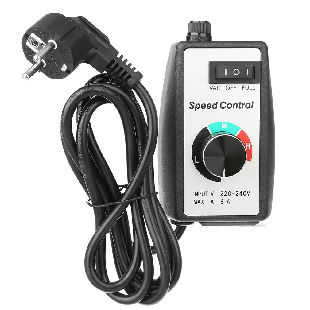 

Motor Speed Controller Universal Electronic Stepless Governor Switch Blower Duct Fan Speed Control Regulator 230V