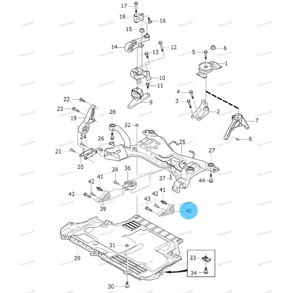 Двигатель крутящий момент рычаг стойки крепление нижний 31277998 30666626 для Volvo C30 C70 S40 ручная коробка передач крепления задний нижний