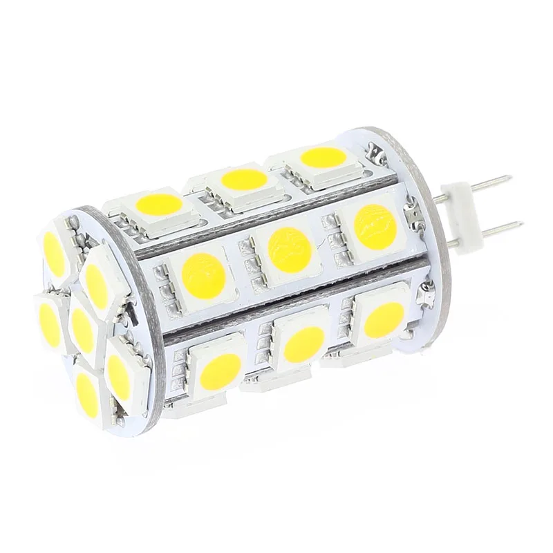 Суперъяркая Светодиодная лампа G4 27LED 5050SMD 540 594LM для яхт лодок автомобилей тележек