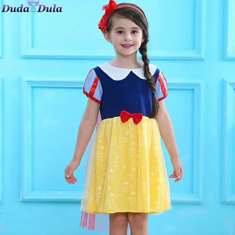 Для девочек младенцев с тематикой Хэллоуина снежно белый наряд в стиле принцесс