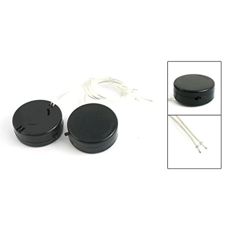 2 Plug черной линией CR2032 монета гнездо аккумулятора держатель 6V |