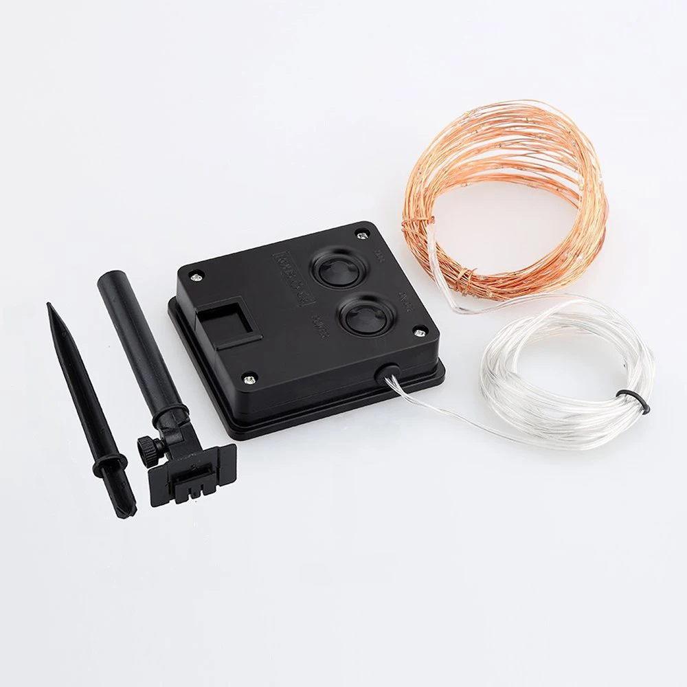 Светодиодная уличная гирлянда на солнечной батарее 8 режимов водонепроницаемая