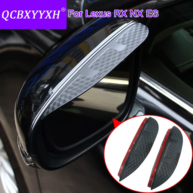 Декоративное карбоновое зеркало заднего вида QCBXYYXH для Lexus NX RX ES 2013 2018|mirror rearview|carbon