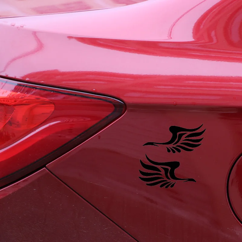 

Guardian Angel Wings Cute Reflective Car Sticker Fly Section on Stylish Car Rearview Mirror 13CM*7CM